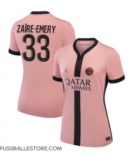 Günstige Paris Saint-Germain Warren Zaire-Emery #33 3rd trikot Damen 2024-25 Kurzarm